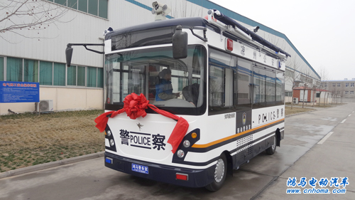 甘肅武威:鴻馬移動警務(wù)室助力社會治安防控