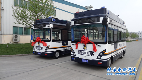 山東濟(jì)寧6臺(tái)電動(dòng)移動(dòng)警務(wù)室發(fā)車——提升打防效能 創(chuàng)新管理模式